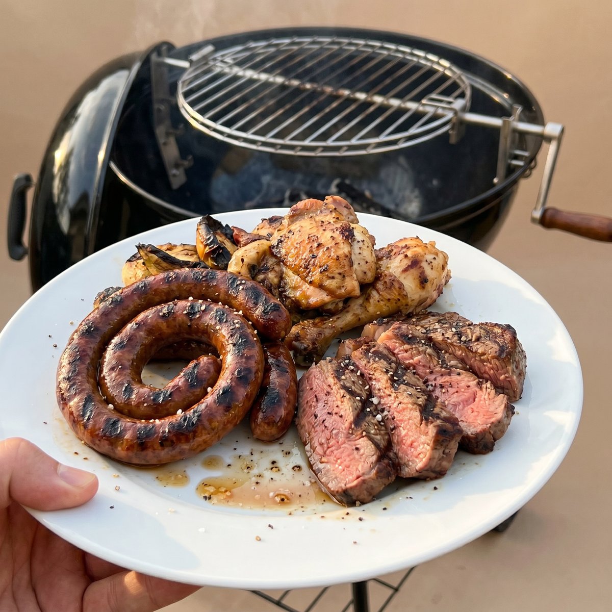 Assortiment de grillades dorees